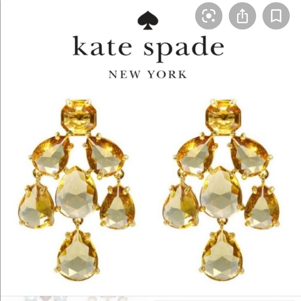 Kate Spade Champagne Chandelier Earrings